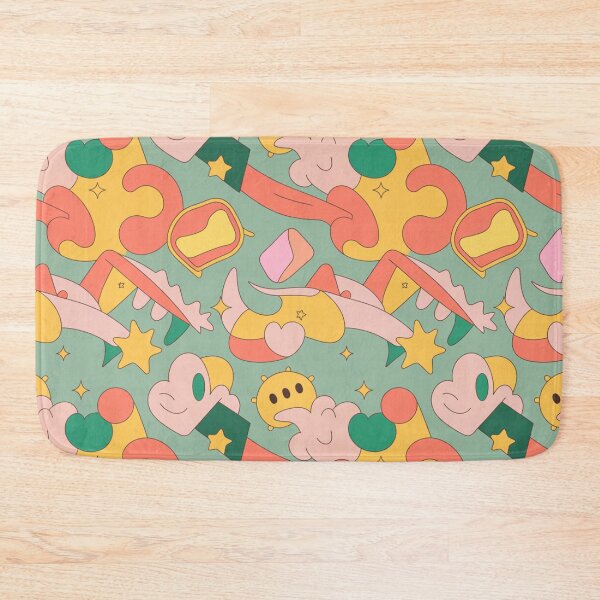 Item preview, Whimsical Cartoon Shapes & Happy Clouds Seamless Pattern designed and sold by Midnight Veil Designs.
