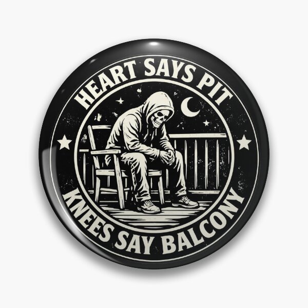 Item preview, heart says pit knees say balcony  designed and sold by Kladhadredo.