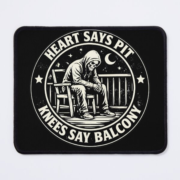 Item preview, heart says pit knees say balcony  designed and sold by Kladhadredo.