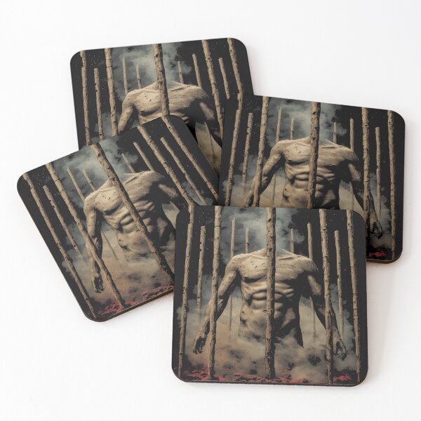 Item preview, Burning Human Figure – Dark Ash Horror Art (BLACK) designed and sold by MorbidDreams.