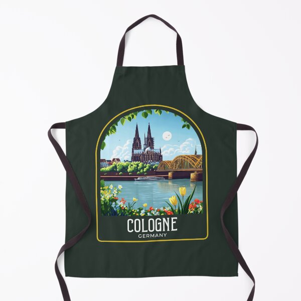 Item preview, Cologne Vintage Travel Illustration designed and sold by HomeLivingCo.