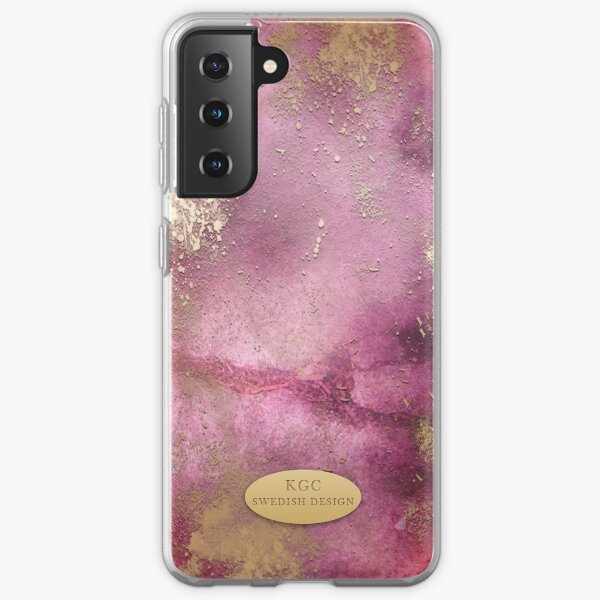 Mobile Pink Gold Samsung Galaxy Soft Case