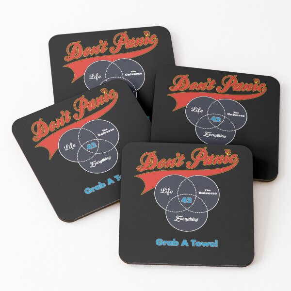 Item preview, Don't Panic Life The Universe Everything Grab a Towel designed and sold by Vexial.