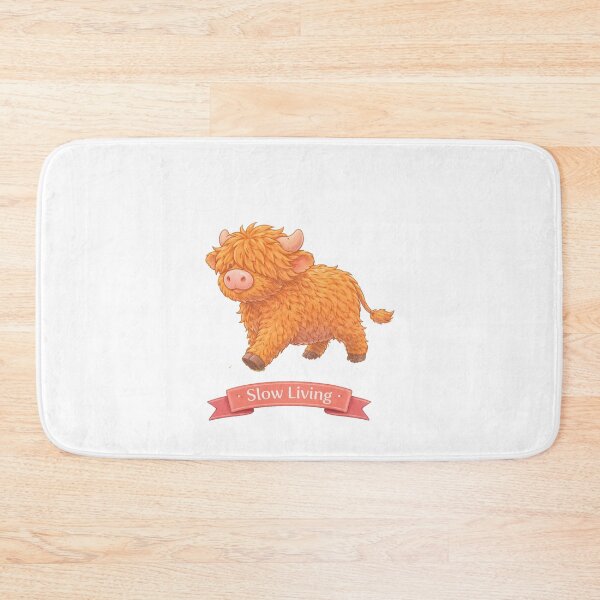 Item preview, Slow Living – Highland Cow designed and sold by Creative and Humorous Arts.