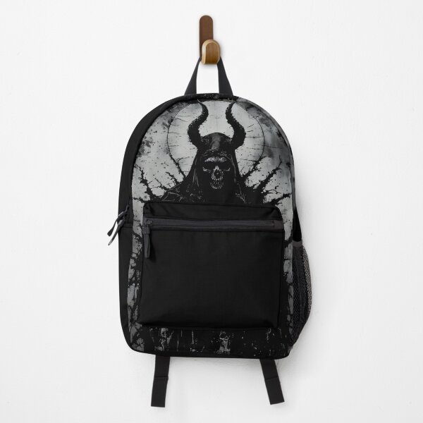 Item preview, Horned Grim Reaper Dark Gothic Demon Occult Art (BLACK) designed and sold by MorbidDreams.
