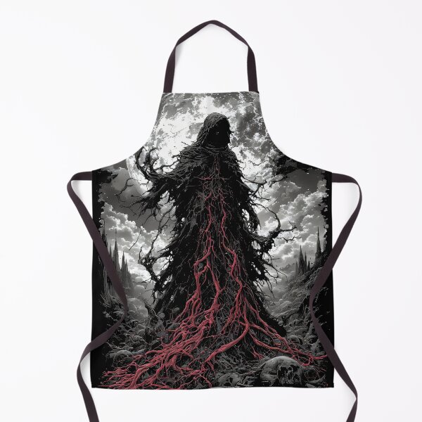Item preview, Bloodroot Grim Reaper Dark Gothic Full Moon Occult Art (BLACK) designed and sold by MorbidDreams.