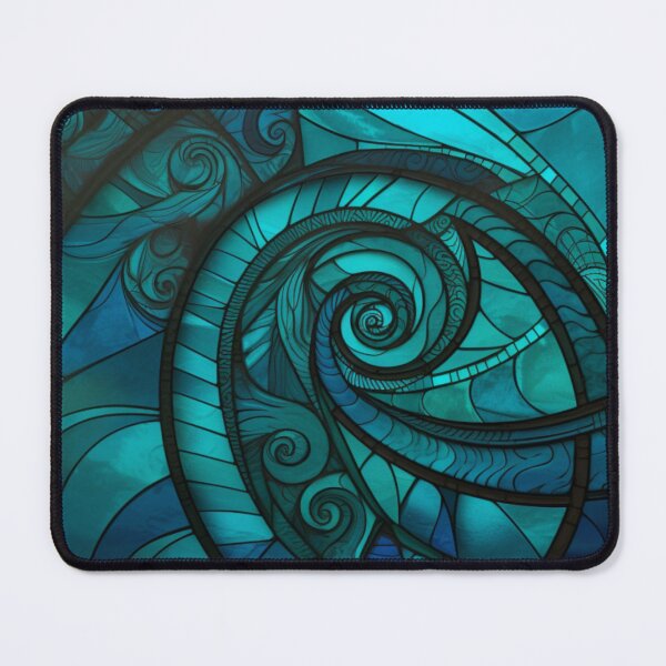 Item preview, New Zealand Māori Paua Pattern Koru Design 878 designed and sold by GrinGalore.