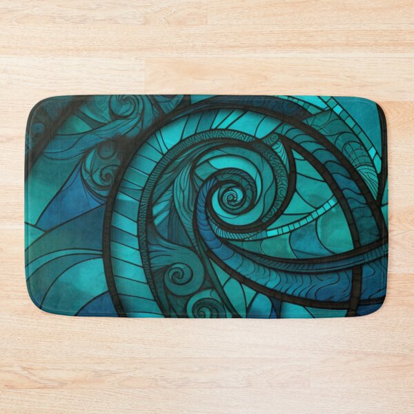 Item preview, New Zealand Māori Paua Pattern Koru Design 878 designed and sold by GrinGalore.