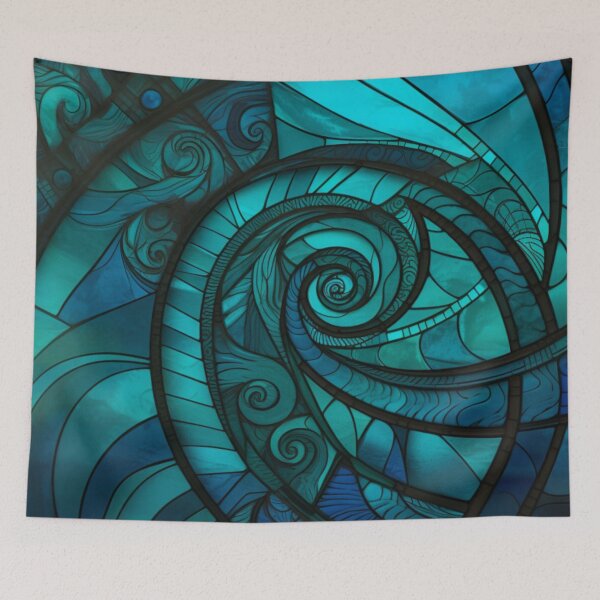 Item preview, New Zealand Māori Paua Pattern Koru Design 878 designed and sold by GrinGalore.
