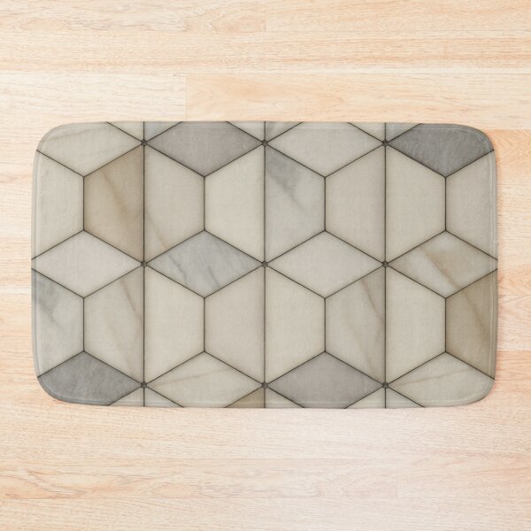 Item preview, Elegant Marble Hexagon Tile Seamless Pattern designed and sold by Midnight Veil Designs.