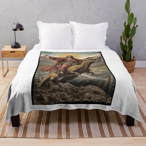 Item preview, Jesus Christ and the Tyrannosaurus Rex designed and sold by Angry Swan Designs.