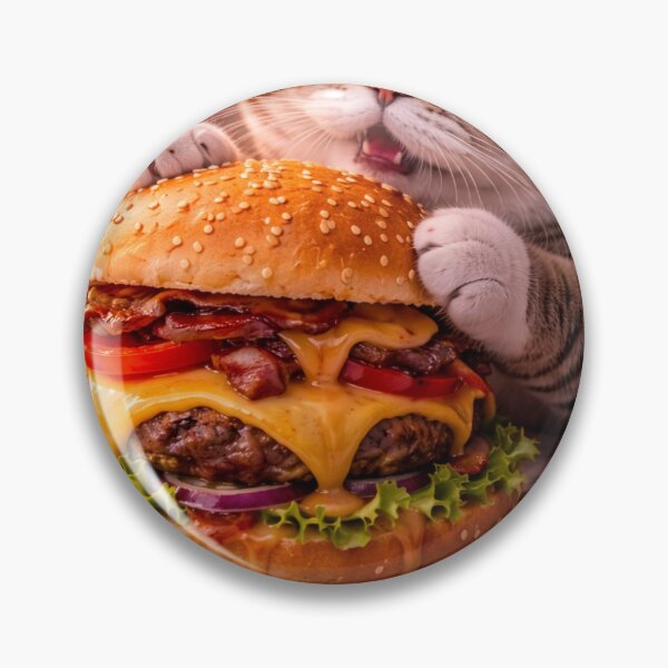 Item preview, Greedy Burger Cat designed and sold by LovelyCatGalaxy.