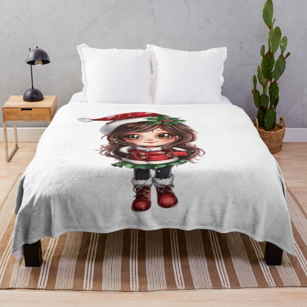 Item preview, Adorable Chibi Christmas Girl Holiday Spirit designed and sold by KrisGraphic45.