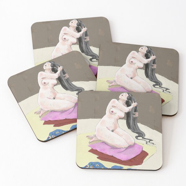 Item preview, Geisha doing her hair designed and sold by Le poulpe rêveur.