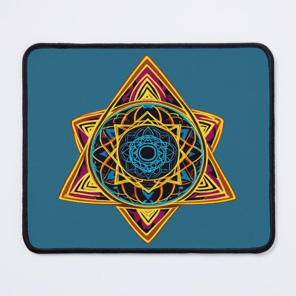 Item preview, Whimsical Psychedelic Cosmos: Enthralling Geometric Masterpiece in Vibrant Hues designed and sold by PSYCRAFTINGSTORE.
