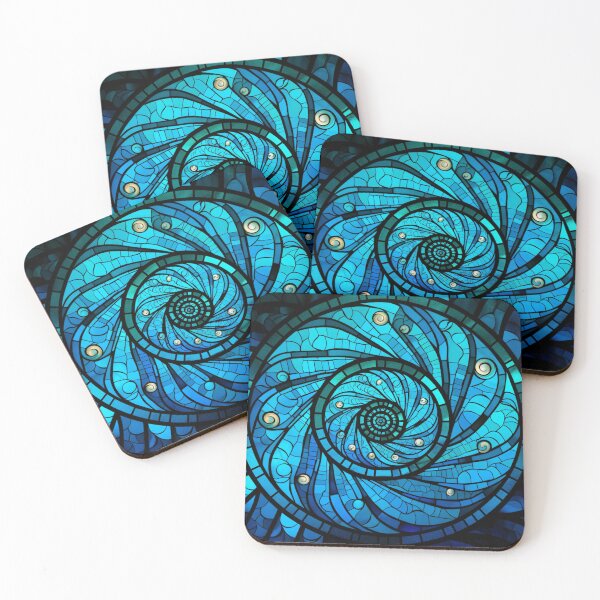 Item preview, New Zealand Māori Paua Pattern Koru Design 879 designed and sold by GrinGalore.