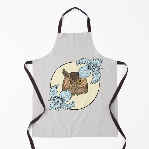 Item preview, Minimalistic owl with flowers designed and sold by Pamelarts.