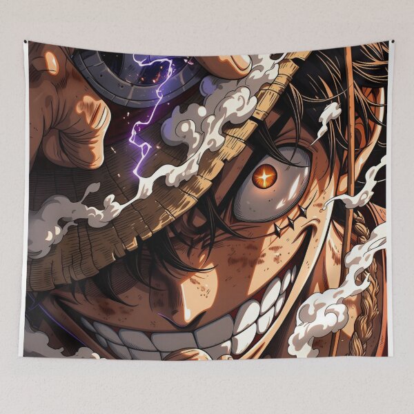 Item preview, Insane Pirate Awakening – Dark Anime Power Eye Illustration designed and sold by Dyan4.