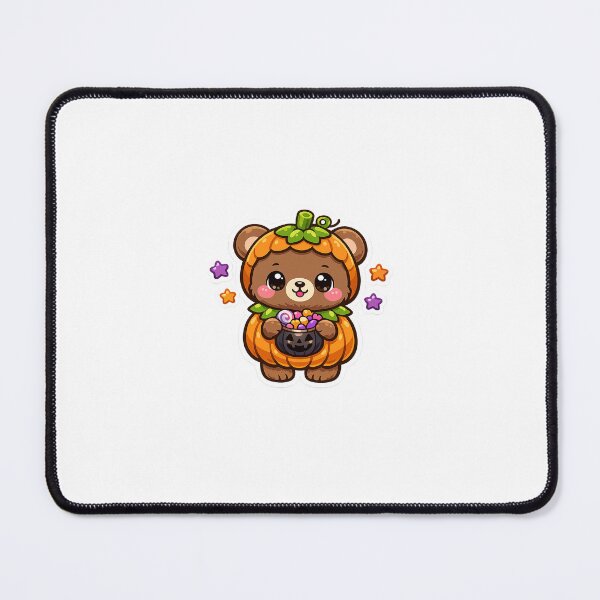 Item preview, Cute Pumpkin Bear Kawaii Halloween Candy designed and sold by InkVerse Studio.