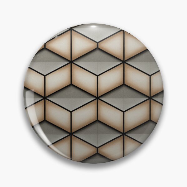 Item preview, 3D Isometric Hexagonal Cube Seamless Pattern designed and sold by Midnight Veil Designs.