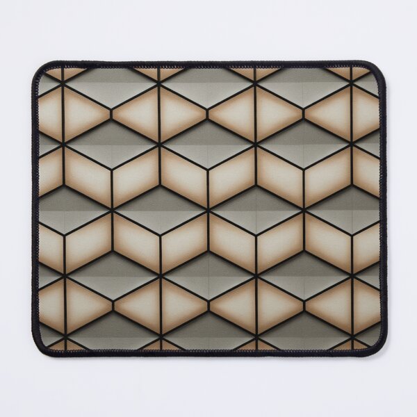 Item preview, 3D Isometric Hexagonal Cube Seamless Pattern designed and sold by Midnight Veil Designs.