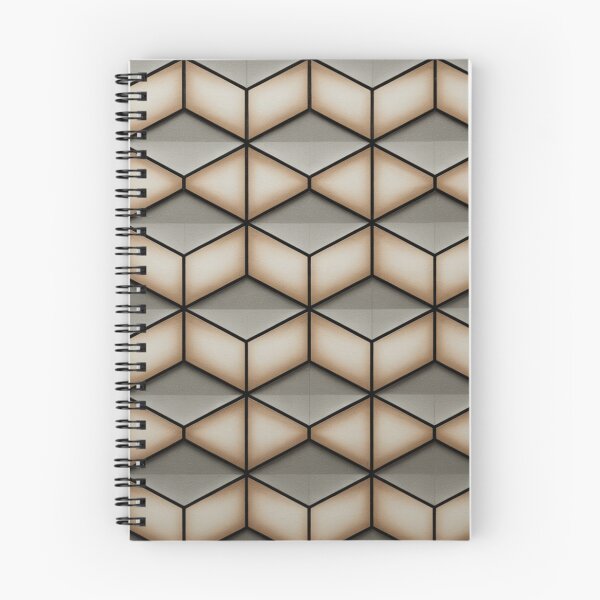 Item preview, 3D Isometric Hexagonal Cube Seamless Pattern designed and sold by Midnight Veil Designs.