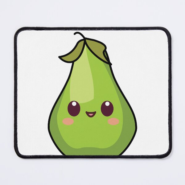 Item preview, Cute Kawaii Pear Sticker | Adorable Smiling Fruit Character designed and sold by randomblink.