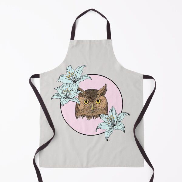 Item preview, Minimalistic owl with flowers designed and sold by Pamelarts.