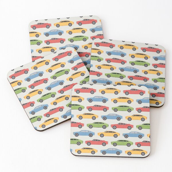 Item preview, Colorful Vintage Sports Cars Seamless Pattern designed and sold by Midnight Veil Designs.