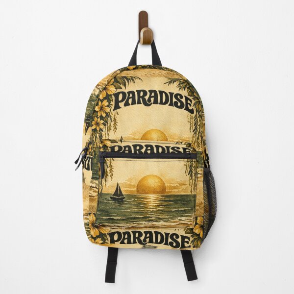 Item preview, Green Beach Paradise Sunset Sailboat bag designed and sold by JediKittenWars.
