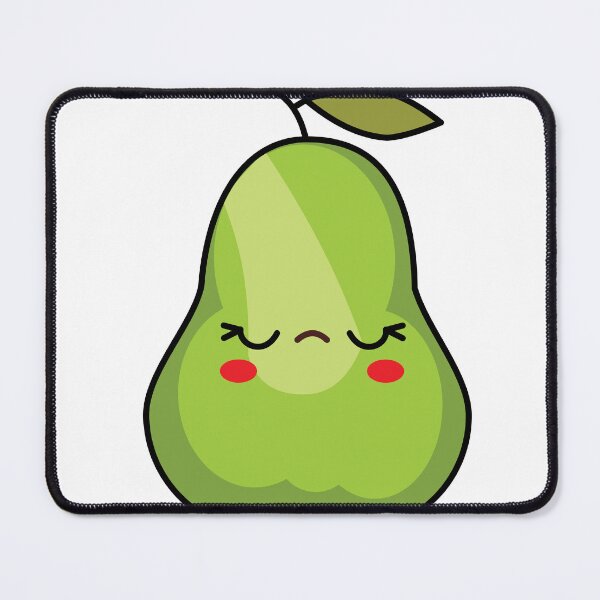 Item preview, Sleepy Kawaii Pear Sticker | Cute Peaceful Fruit Character designed and sold by randomblink.