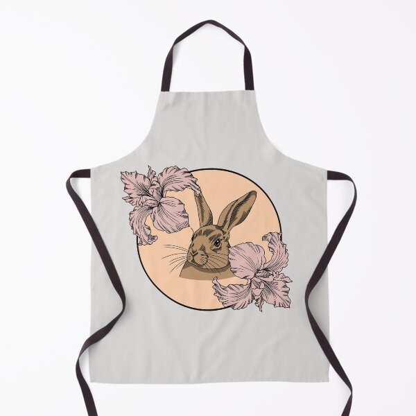 Item preview, Minimalistic bunny with flowers designed and sold by Pamelarts.