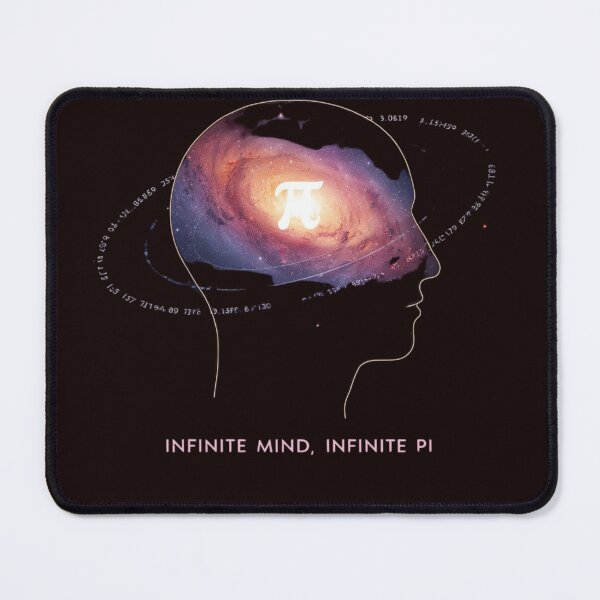 Item preview, Infinite Mind Infinite Pi – Cosmic Math Galaxy Head T-Shirt designed and sold by IronVersDesign.