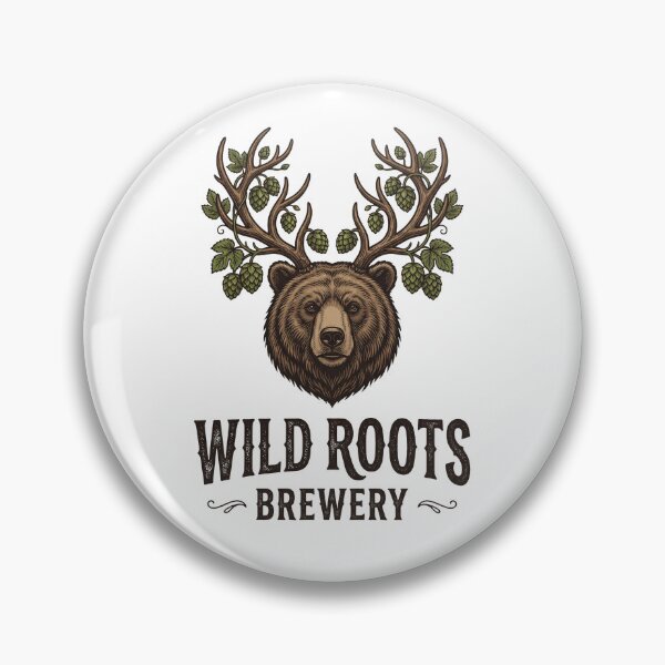 Item preview, Wild Roots Brewery Vintage Bear Logo designed and sold by Structure-Blue.