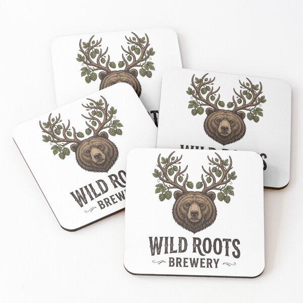 Item preview, Wild Roots Brewery Vintage Bear Logo designed and sold by Structure-Blue.