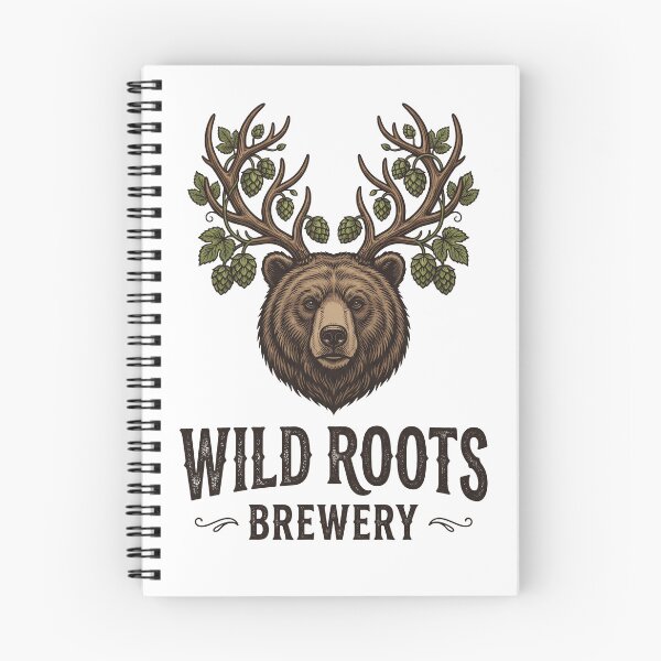 Item preview, Wild Roots Brewery Vintage Bear Logo designed and sold by Structure-Blue.