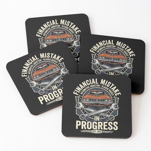 Item preview, Financial Mistake in Progress Funny Car Design Retro Muscle Car Mechanic Humor Car Guy Gift designed and sold by Trendymindvibes.