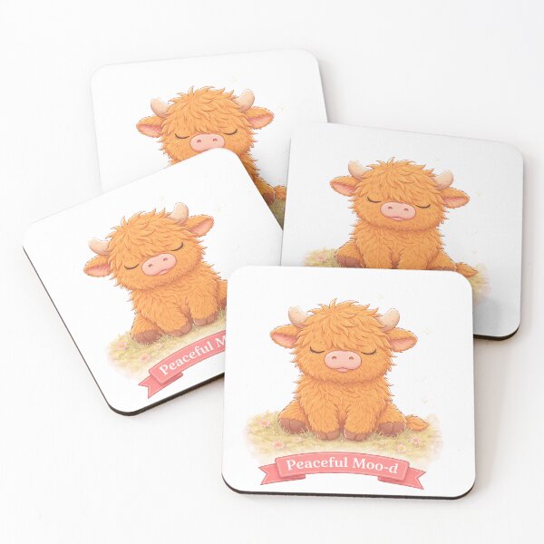 Item preview, Peaceful Moo-d – Highland Cow designed and sold by Creative and Humorous Arts.