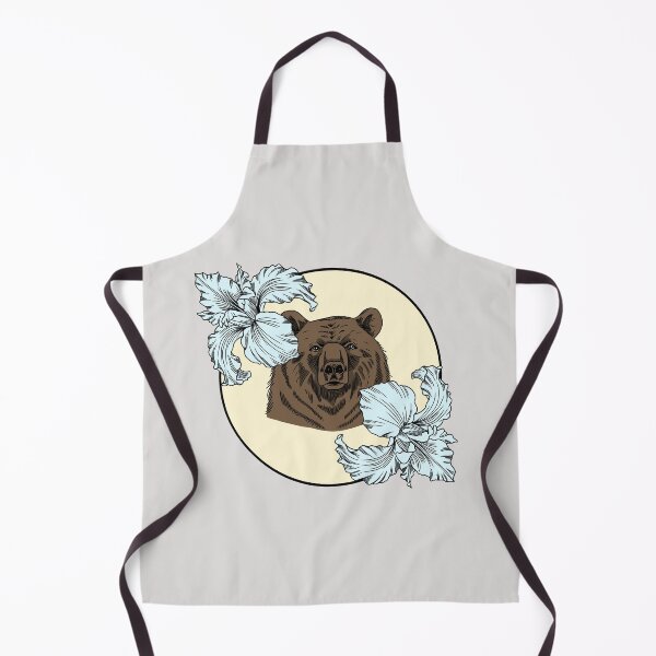 Item preview, Minimalistic bear with flowers designed and sold by Pamelarts.