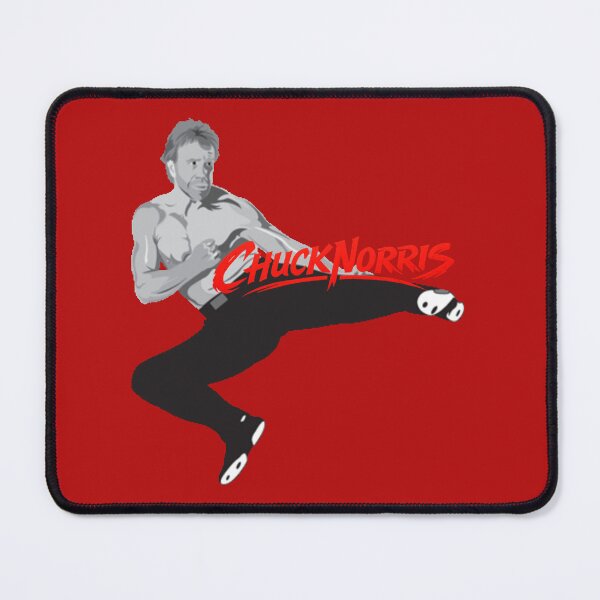 Item preview, Hommage à Chuck Norris – Art Martial Rétro Arcade – Silhouette Kick Rouge designed and sold by Wawan35200.