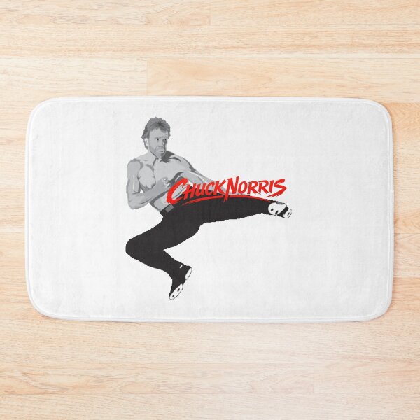 Item preview, Hommage à Chuck Norris – Art Martial Rétro Arcade – Silhouette Kick Rouge designed and sold by Wawan35200.
