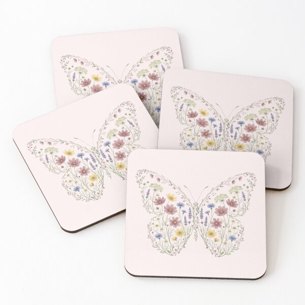 Item preview, Floral Butterfly Silhouette Nature Lover Girl Woman IV designed and sold by Lemon Pepper.