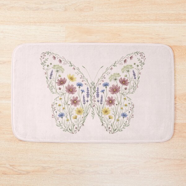 Item preview, Floral Butterfly Silhouette Nature Lover Girl Woman IV designed and sold by Lemon Pepper.