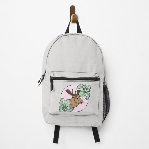Item preview, Minimalistic moose with flowers designed and sold by Pamelarts.