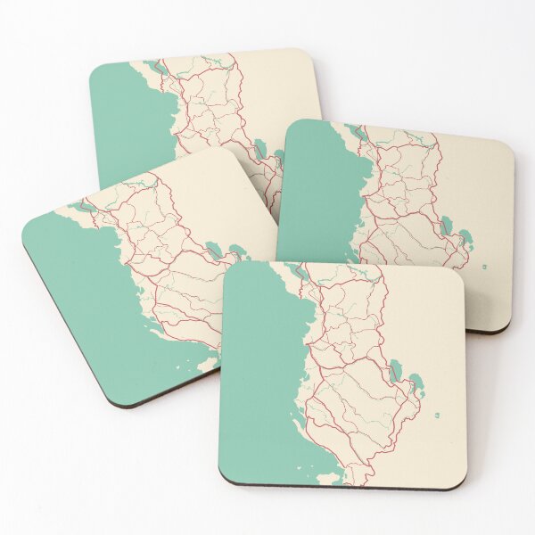 Item preview, Albania Map designed and sold by MapsByLeo.