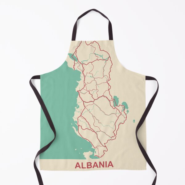 Item preview, Albania Map designed and sold by MapsByLeo.