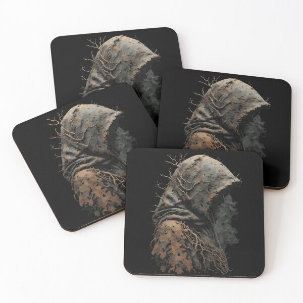 Item preview, Rooted Figure Post Apocalyptic Horror Art (BLACK) designed and sold by MorbidDreams.