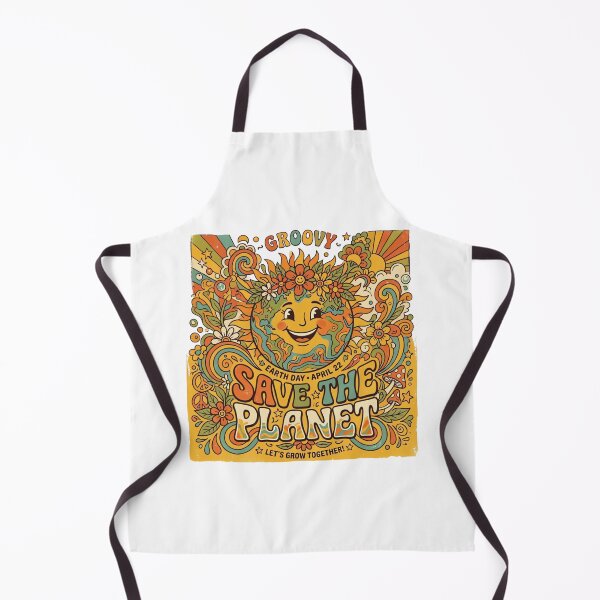 Item preview, Groovy Save The Planet Illustration designed and sold by urbinet.