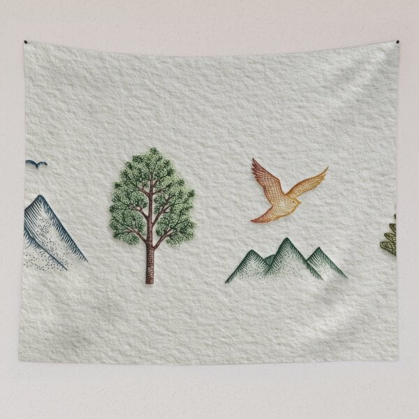 Item preview, Tree-filled mountain views designed and sold by anytka.
