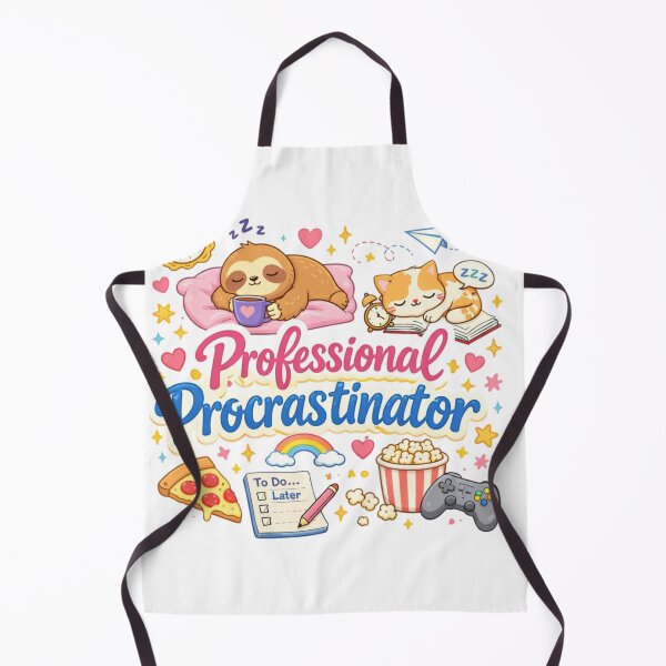 Item preview, Professional Procrastinator Cute Sloth Cat Funny Lazy Aesthetic Design designed and sold by Sanika arts .